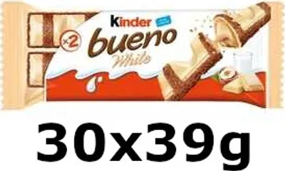 Obrázok produktu pre VeľkoobchodPL Čokoládová tyčinka Kinder Bueno White Ferrero Bar 30x39g