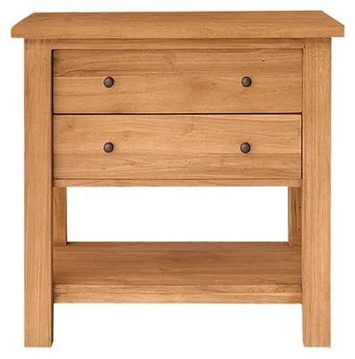 Produktbild von Waschtischunterschrank aus recyceltem Teakholz, massiv, 82 cm