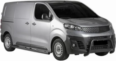 Produktbild von J&J AUTOMOTIVE | Ladekantenschutz Stoßstange Schweller Für Fiat Scudo Ø 63mm ab 2022 Schwarz, Edelstahl Chrom, Auf Stoßfänger, Hinten, Stoßstangen, Ladekantenschutz, Kofferraum Schutz