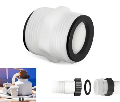 Produktbild von Poolanschlussset 38mm 1,5 Zoll Schlauchverbinder für Intex Coleman Aufstellpools