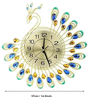 Produktbild von Große 3D-Form Wanduhr - Stil und moderner Stahluhr für Wohnzimmer Dekor