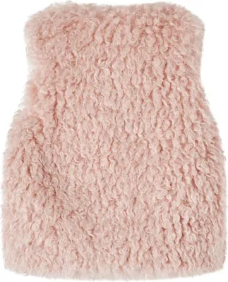 Immagine prodotto di vidaXL Gilet per bambini in Pelliccia sintetica rosa chiaro 92