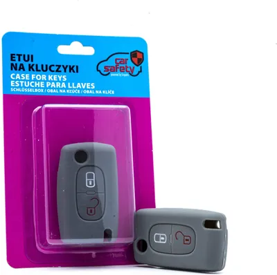 Zdjęcie produktu dla Silikonowa osłona kluczyka GREY do Citroen Peugeot