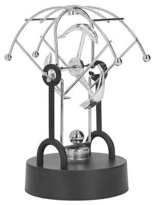 Obrázok produktu pre Delphin Perpetual Motion – elektrická magnetická kovová hojdacia hračka na ozdobu pracovného stola v domácej kancelárii