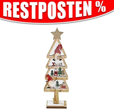 Produktbild von Holz Tannenbaum Deko klein - ca. 30 cm