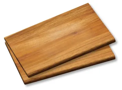 Frühstücksbrettchen 2er Set Akazienholz FSC 45x30 cm