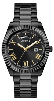 Image de Guess montre homme Connoisseur acier inoxydable noir GW0265G4