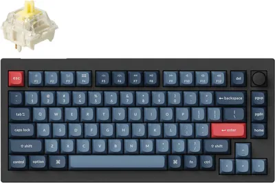Image de Clavier Keychron V1 Max Universel USB + RF sans fil + Bluetooth Noir, Gris