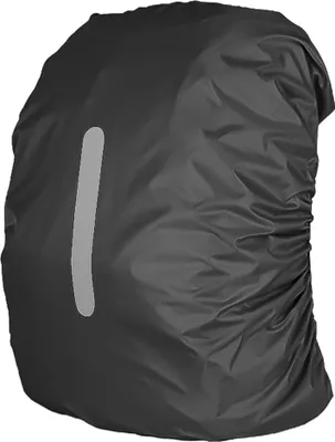 Productafbeelding van Regenhoes voor rugzak, waterdicht, geschikt voor rugzakken van 15-65 liter, verstelbaar, reflecterend, voor outdoor activiteiten