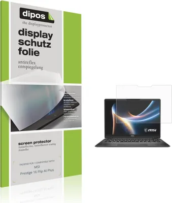 Image de 2x Film de protection d'écran pour MSI Prestige 16 Flip AI Plus protecteur antireflet dipos
