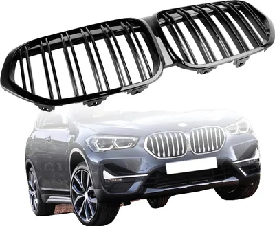 Produktbild von Frontgrill, langlebiges ABS-Kunststoff, kompatibel mit BMW X1, einfache Installation
