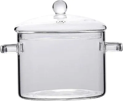 Produktbild von Glastopf Hitzebeständig,Glaskochtopf,mit Deckel 1,9L