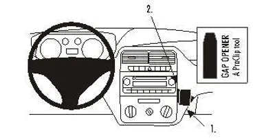 Produktbild von Brodit ProClip Fahrzeughalter 853746 - Winkelbefestigung - Fiat Punto Grande 06-13