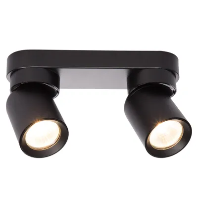 Produktbild von MasterLED Deckenstrahler LED GU10 schwarz matt schwenkbar 2-flammig Aluminium IP20