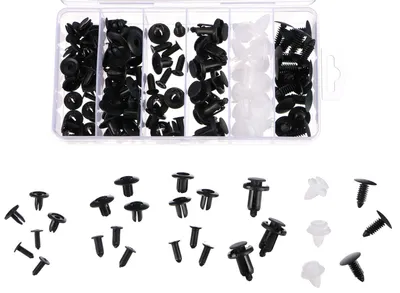 Imagen del producto de Juego de 100 clips, ganchos y espigas para tapicería de vehículos MECHNIC