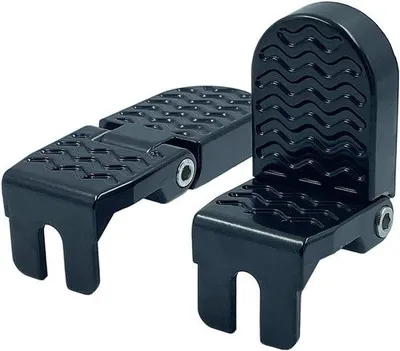 Immagine prodotto di 2 pedali elettrici pieghevoli in alluminio antiscivolo, neri, per e-bike, mountain bike e biciclette pieghevoli