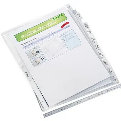Produktbild von Leitz Prospekthülle 47540003 DIN A4 oben offen 0,13mm PP farblos