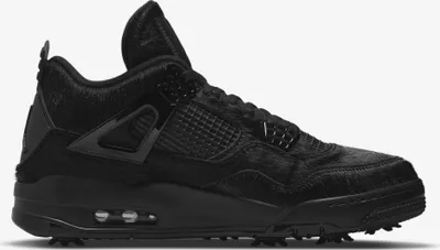 Obrázok produktu pre Nike Jordan 4 Retro Golf "Black Cat Pony Hair", CU9981-001, veľkosť: 38