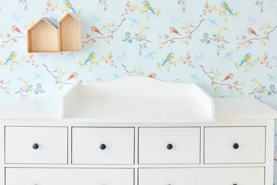 Produktbild von KraftKids Wickelaufsatz Weiß passend für IKEA HEMNES Kommode 160 cm – stabil, abnehmbar, sicher