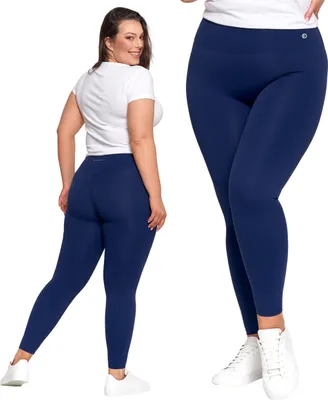 Produktbild von Damen-Sport-Leggings High-Rise Glatt Und Blickdicht Formend Moraj Xxl