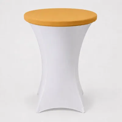 Productafbeelding van Stretch tafelbladhoes voor statafel Ø 80 cm – elastisch, kreukvrij - Goud