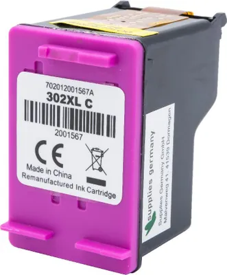 Produktbild von HP 302XL farbig BULK Alternativ Tinte Color für HP / F6U67AE / 18ml Druckerpatrone