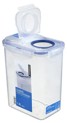 Produktbild von Aufbewahrungsbox, Vorratsbehälter, Mehlbehälter - 1,8 Liter - Luftdicht - Kunststoff (PP) - Transparent