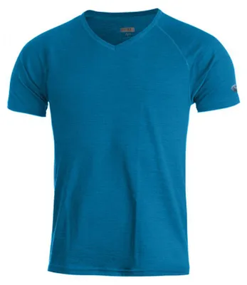 Produktbild von VIDO ist ein Herren Merinowoll-Kurzarm-T-Shirt mit V-Ausschnitt