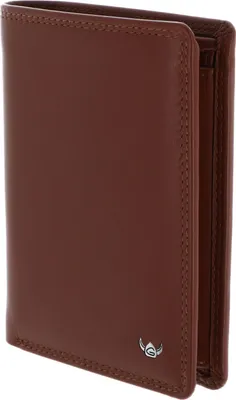 Zdjęcie produktu dla Złoty portfel skórzany Polo RFID Protect portmonetka 1348 Cognac brązowy