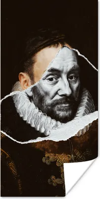 Produktbild von MuchoWow® Poster Wilhelm von Oranien - Alte Meister - Adriaen Thomasz 60x120 cm - Wandschmuck