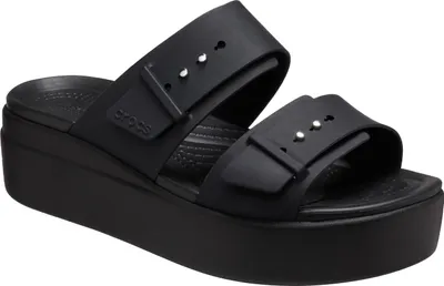 Produktbild von Crocs Brooklyn Low Wedge Sandal 207431-001, Badelatschen, Damen, Schwarz, Größe: 41/42