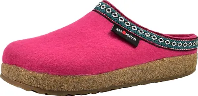 Produktbild von Haflinger Damen Pantoffel Herren Hausschuh Filz Wolle Grizzly Franzl 711001, Größe:41 EU, Farbe:Pink