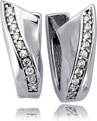 Produktbild von Balia Damen Silber 925 0,9cm weiß, silber Ohrschmuck D2BAO0047SW