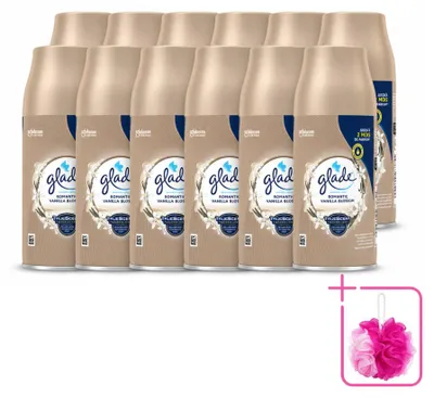 Produktbild von 12 x Glade Automatic Spray Nachfüller Romantic Vanilleblüte - 269 ml - Sparpackung - 12 Stücke
