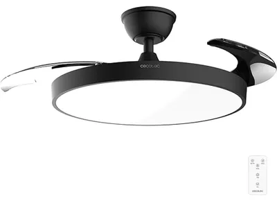 Zdjęcie produktu dla Wentylator sufitowy Cecotec EnergySilence Aero 300 Air Invisible Black. Silnik prądu stałego o mocy 30 W, 3 wysoce wydajne łopatki