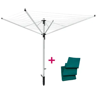 Zdjęcie produktu dla Leifheit Linolift 600, Suszarka typu spinner, Czarny, Stal nierdzewna, 1750 mm, 1 szt.