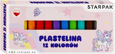 Produktbild von Plastilin 12 Farben, elastische und weiche Modelliermasse für Kinder, 1 Stück
