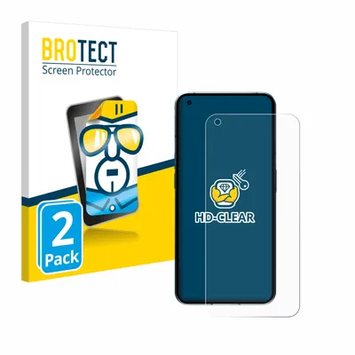 Produktbild von 2x Für Nothing Phone (1) (case-friendly) Schutzfolie BROTECT Displayschutz Display Schutz Folie Klar Transparent