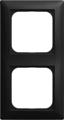 Immagine prodotto di Cornice di copertura Busch-Jaeger, doppia, nero opaco, Busch-balance® SI, 1 pz.
