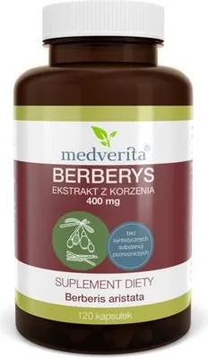 Obrázok produktu pre Medverita barberry extrakt 400 mg 120 kapsúl