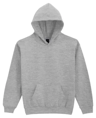 Immagine prodotto di Gildan - Felpa con cappuccio "Softstyle" per bambini, peso medio, pile LT2559 (L) (grigio melange)