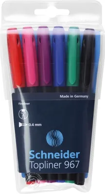 Produktbild von Fineliner Topliner 967 6-er Etui sortiert Packung mit 20 Stück