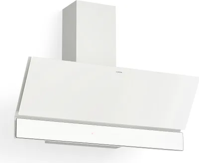 Obrázek produktu pro Klarstein Velaire digestoř 90 cm - digestoř s volným pohybem hlavy, 820 m³/h Boost, energetická účinnost A++, dotykové ovládání, LED, tichá, hliníkový a aktivní uhlíkový filtr, kuchyňská digestoř 90 cm, bílá
