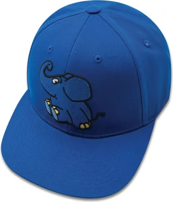 Koaa Kinder Snapback Der Elefant "Auf'm Schirm" aus Baumwolle in blau