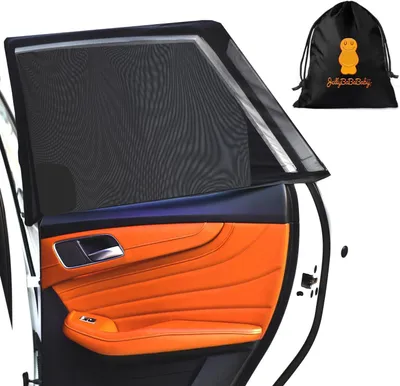 Imagen del producto de Protectores solares para automóviles, con protección UV, paquete de 2 unidades, universales, para las ventanas laterales