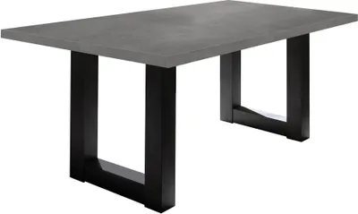 Produktbild von Esszimmertisch Eila 8 180 x 90 x 75 Esstisch Schwarzstahl/Graphit 13380-180