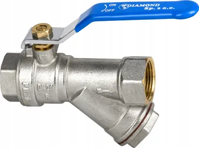 Produktbild von Kugelhahn mit Schrägfilter 1 Zoll PN30 Strong