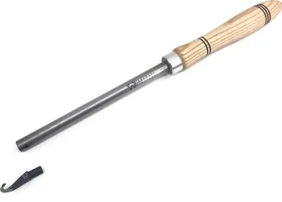 Produktbild von Universalhalter Ø 13mm kurz mit Heft + Wiedemanns kl. gekröpfter Ausdrehhaken Drechsler drechseln woodturning woodturner (SET007K)