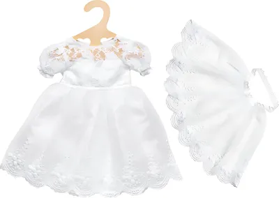 Zdjęcie produktu dla Suknia ślubna dla lalek z welonem, 35-45 cm
