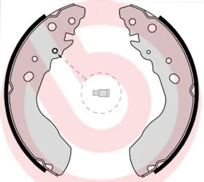 Produktbild von BREMBO Bremsbackensatz Trommelbremse Hinten für SUZUKI Vitara SUV (ET, TA, TD) 254mm S 79 522